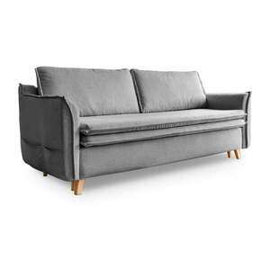 Szara rozkładana sofa 225 cm Charming Charlie – Miuform obraz