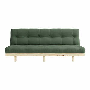 Sofa rozkładana Karup Design Lean Raw Olive Green obraz