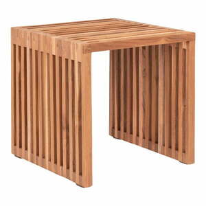 Stolik z litego drewna tekowego 40x40 cm Pego – House Nordic obraz