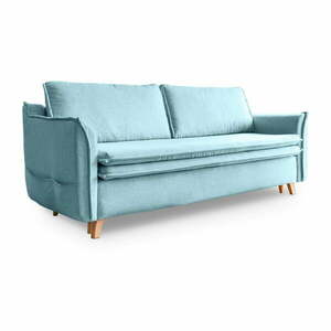 Jasnoniebieska rozkładana sofa 225 cm Charming Charlie – Miuform obraz