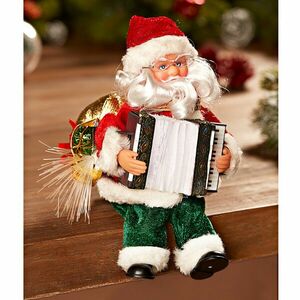 Święty Mikołaj z akordeonem obraz