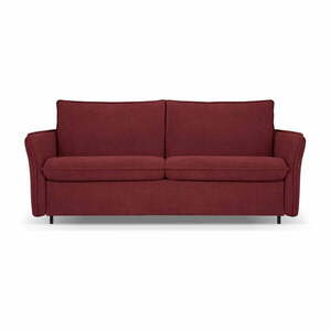 Bordowa rozkładana sofa 166 cm Dalida – Micadoni Home obraz