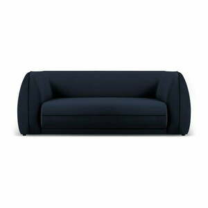 Ciemnoniebieska aksamitna sofa 190 cm Lando – Micadoni Home obraz