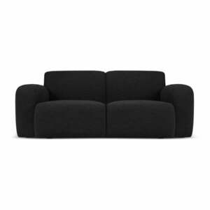 Czarna sofa z materiału bouclé 170 cm Molino – Micadoni Home obraz