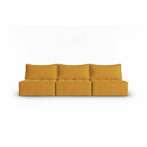 Żółta sofa 240 cm Mike – Micadoni Home obraz
