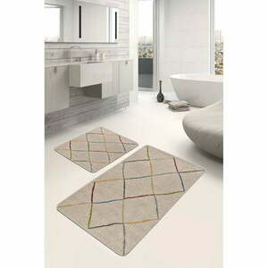 Jasnobrązowe dywaniki łazienkowe zestaw 2 szt. 60x100 cm – Mila Home obraz