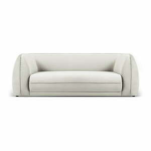 Beżowa aksamitna sofa 225 cm Lando – Micadoni Home obraz