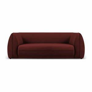 Czerwona aksamitna sofa 225 cm Lando – Micadoni Home obraz