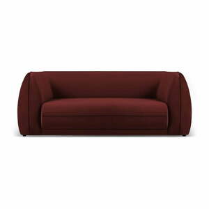 Czerwona aksamitna sofa 190 cm Lando – Micadoni Home obraz