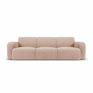 Różowa sofa z materiału bouclé 235 cm Molino – Micadoni Home obraz