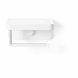 Biały samoprzylepny uchwyt na papier toaletowy z plastiku z recyklingu Flex Adhesive – Umbra obraz