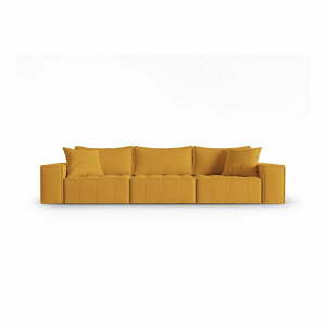 Żółta sofa 292 cm Mike – Micadoni Home obraz