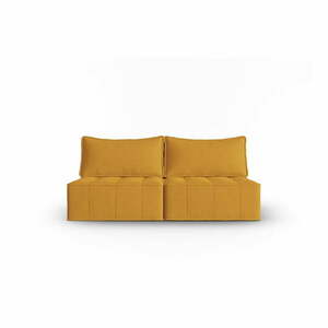 Żółta sofa 160 cm Mike – Micadoni Home obraz
