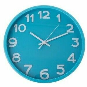 Zegar ścienny City blue, śr. 30, 5 cm, plastik obraz