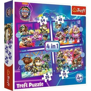 Trefl Puzzle Psi patrol Bohaterowie, 4w1(35, 48, 54, 70 elem.) obraz