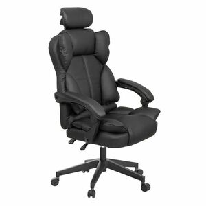 Krzesło obrotowe szefowskie LUX, w kilku kolorach-czarne obraz