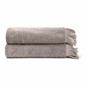 Szare/brązowe bawełniane ręczniki zestaw 2 szt. 50x90 cm – Bonami Selection obraz