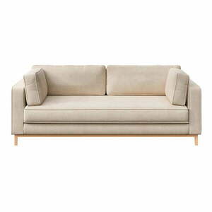 Beżowa aksamitna sofa 222 cm Celerio – Ame Yens obraz