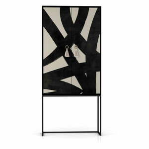 Czarno-beżowa szafka 75x164, 5 cm Alva – Really Nice Things obraz