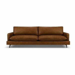 Koniakowa skórzana sofa 260 cm Virna – Micadoni Home obraz
