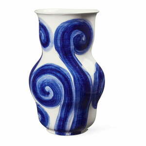 Niebieski kamionkowy ręcznie malowany wazon Tulle – Kähler Design obraz