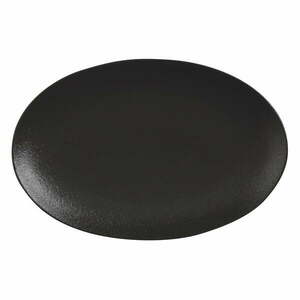 Czarny ceramiczny talerz Maxwell & Williams Caviar, 25x16 cm obraz