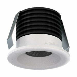 Czarno-biała lampa punktowa LED ø 4 cm – SULION obraz