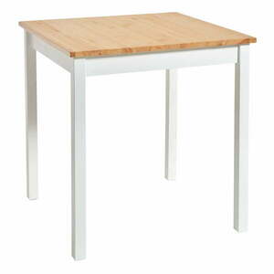 Stół z drewna sosnowego z białą konstrukcją Bonami Essentials Sydney, 70x70 cm obraz