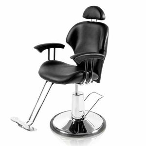 Fotel fryzjerski z regulowaną wysokością-czarny obraz