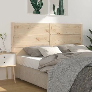 vidaXL Wezgłowie łóżka, 186x4x100 cm, lite drewno sosnowe obraz