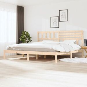 vidaXL Rama łóżka, 180x200 cm, lite drewno sosnowe obraz