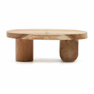Stolik z litego drewna munggur 60x90 cm Mosi – Kave Home obraz