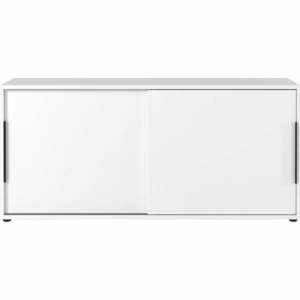 Biała szafka z drzwiami przesuwnymi 160x74 cm Mailand – Germania obraz