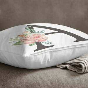 Poszewka na poduszkę Minimalist Cushion Covers Floral Alphabet A, 45x45 cm obraz