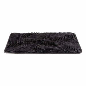 Ciemnoszary dywanik łazienkowy z pianki z pamięcią kształtu 50x80 cm Leaves – Wenko obraz