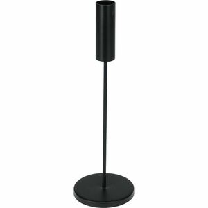 Minimalistyczny metalowy świecznik czarny, 8 x 25, 5 cm obraz