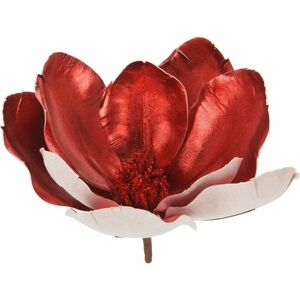 Sztuczna magnolia na klipsie czerwony, 22 x 20 cm obraz