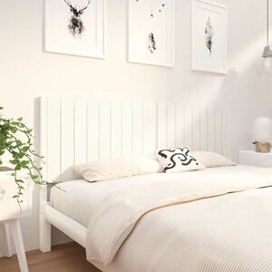 vidaXL Wezgłowie łóżka, białe, 185, 5x4x100 cm, lite drewno sosnowe obraz