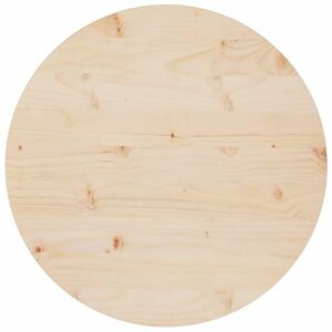vidaXL Blat stołu, Ø60x2, 5 cm, lite drewno sosnowe obraz