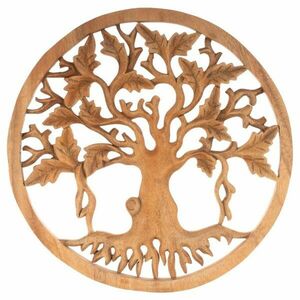 Dekoracja drewniana ręcznie robiona drzewo życia 30 cm obraz