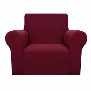 Pokrowiec na fotel i kanapę w kilku rodzajach-do fotelu-czerwony obraz