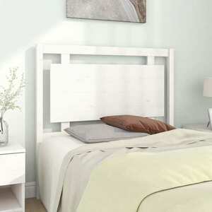 vidaXL Wezgłowie łóżka, białe, 105, 5x4x100 cm, lite drewno sosnowe obraz