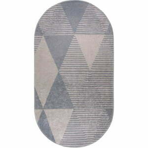 Szary dywan odpowiedni do prania 60x100 cm Oval – Vitaus obraz