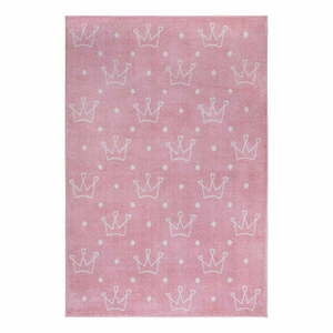 Różowy dywan dziecięcy 120x170 cm Crowns – Hanse Home obraz