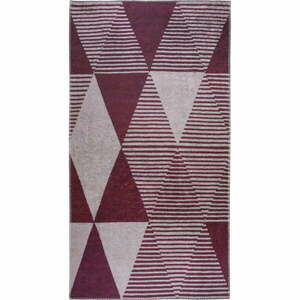 Bordowy dywan odpowiedni do prania 50x80 cm – Vitaus obraz
