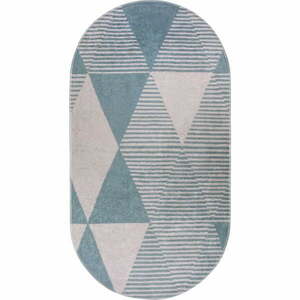 Niebieski dywan odpowiedni do prania 80x120 cm Oval – Vitaus obraz