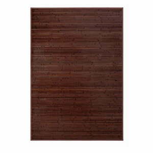 Ciemnobrązowy bambusowy dywan 140x200 cm – Casa Selección obraz