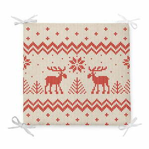 Poduszka na krzesło z domieszką bawełny Minimalist Cushion Covers Merry Christmas, 42x42 cm obraz