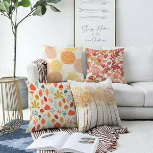 Zestaw 4 poszewek na poduszki Minimalist Cushion Covers Autumn Vibes, 55x55 cm obraz