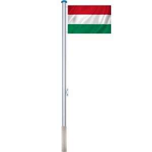 Maszt z flagą 90x150cm z węgierską flagą obraz
